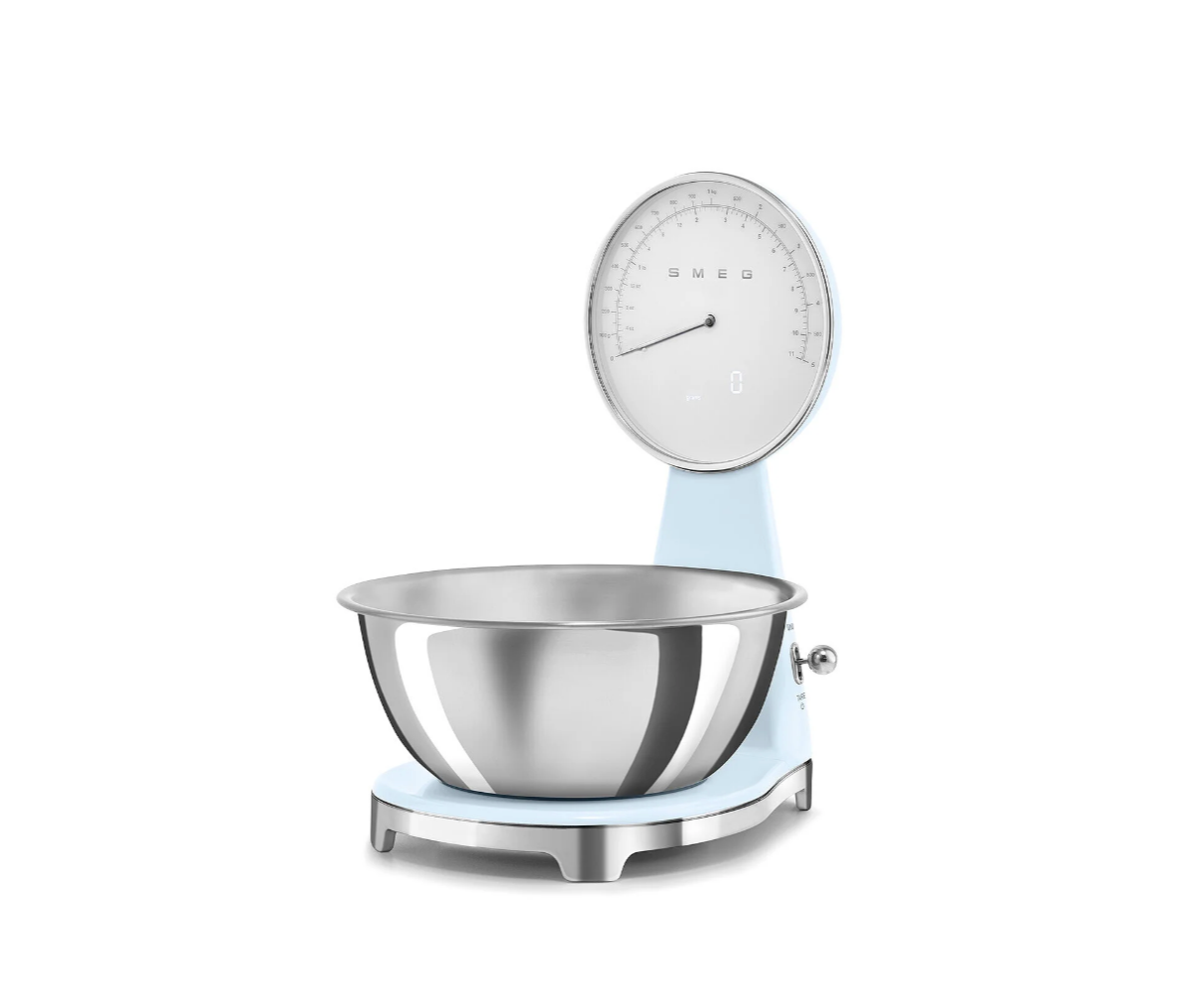 SMEG 50's Style Analogue and digital Kitchen Scale Pastel Blue