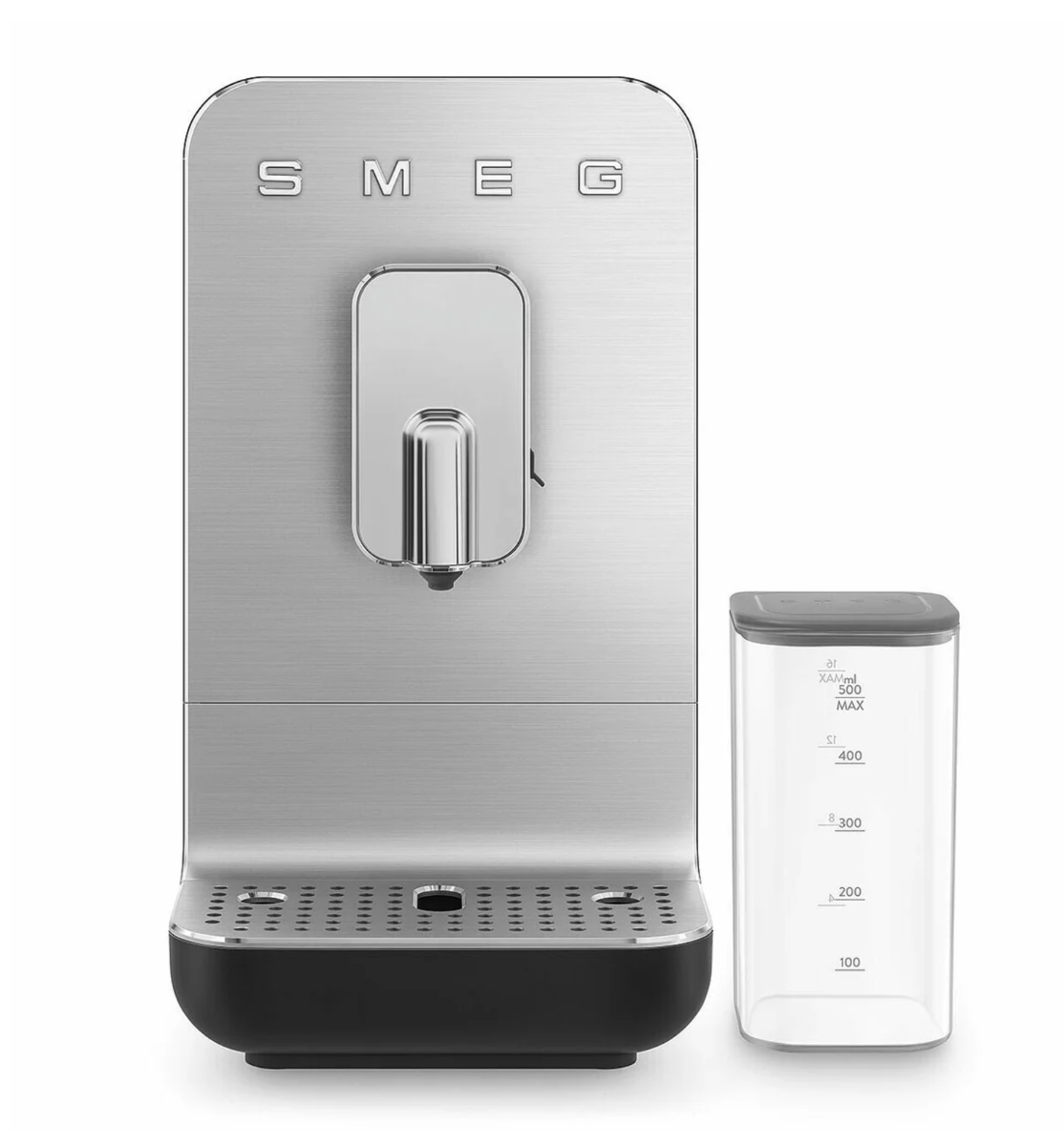 SMEG Collezione Bean To Cup Coffee Machine with Integrated Milk System, Matte Black