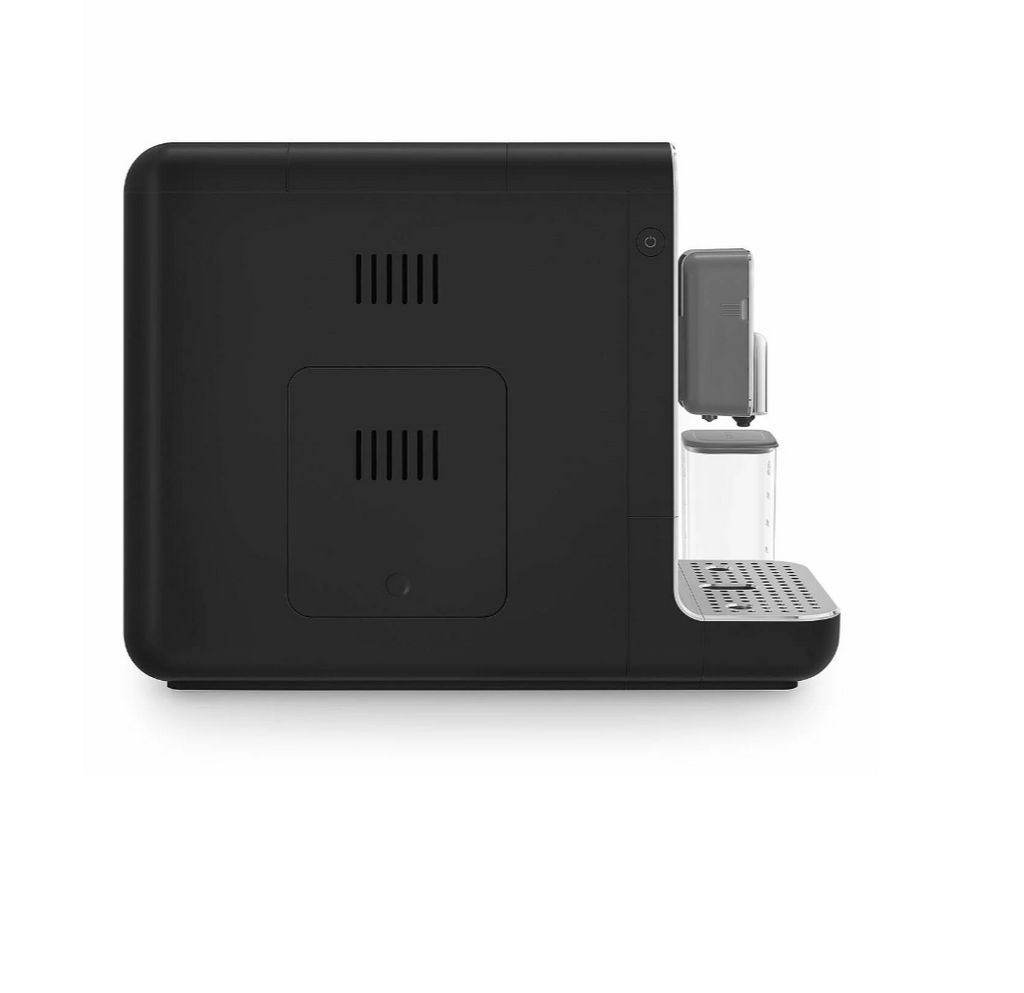 SMEG Collezione Bean To Cup Coffee Machine with Integrated Milk System, Matte Black