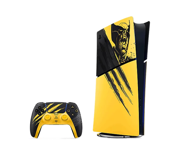 PlayStation®5 Digital Edition Console 825 GB - Marvel’s Wolverine Battle Yellow Limited Edition Bundle