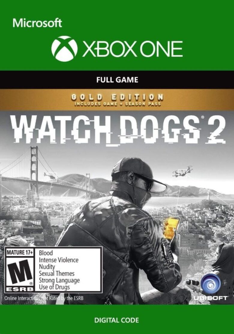 Watch Dogs 2 Gold Edition -  Xbox One Instant Digital Download