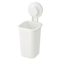 TISKEN Toothbrush holder with suction cup - white