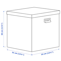 TJOG Storage Box with Lid - Dark Beige