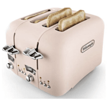 De'Longhi CT04.PK Argento Flora 4 Slice Toaster - Pink