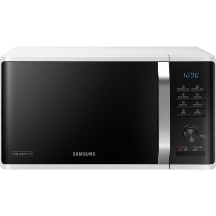 Samsung MG23K3575AW 23L White Microwave with Heat Wave Grill (Ex display Item)