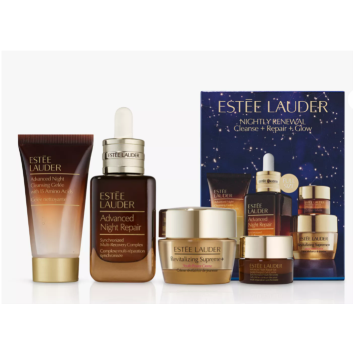 Estée Lauder Nightly Renewal Skincare Gift Set (Worth £128)